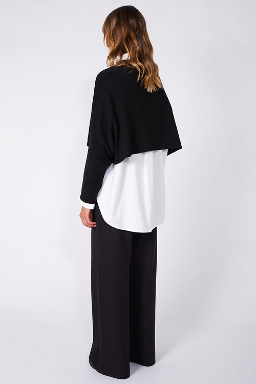croppy merino sleeve / black