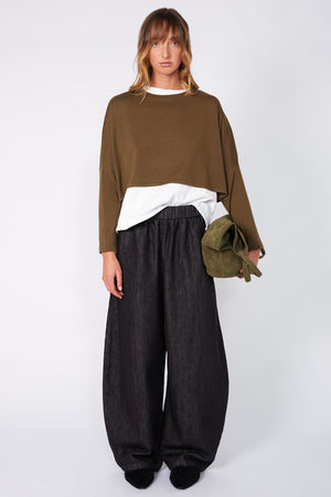 croppy merino sleeve / toffee