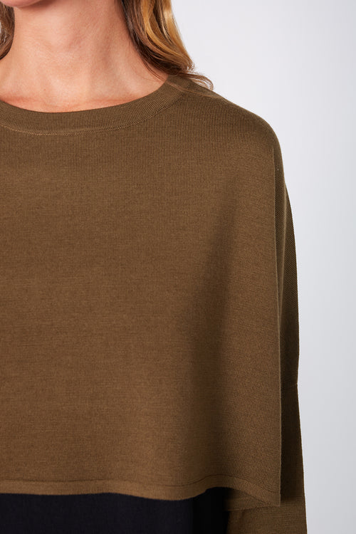 croppy merino sleeve / toffee