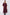 disperse midi dress / dark plum