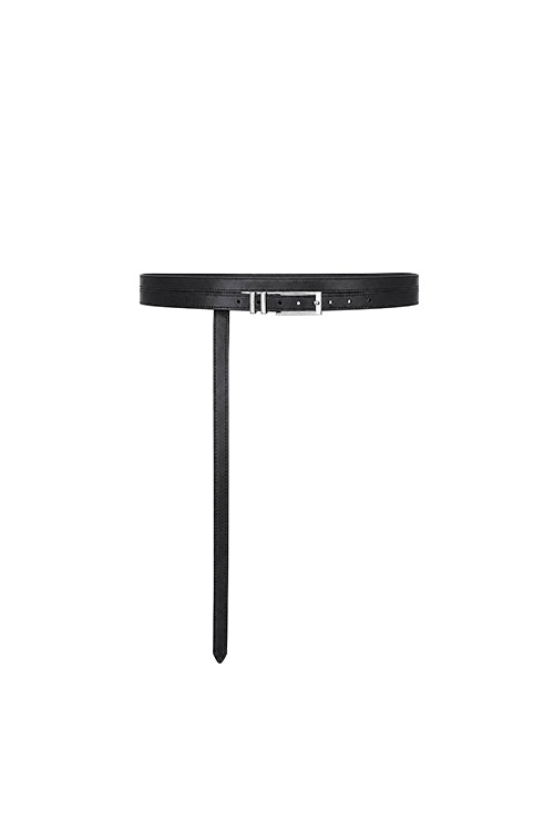 double belt / black