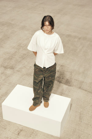 inquiry jean / khaki camo denim