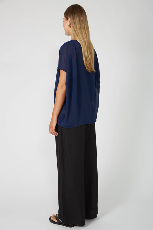 spin tee / sapphire blue
