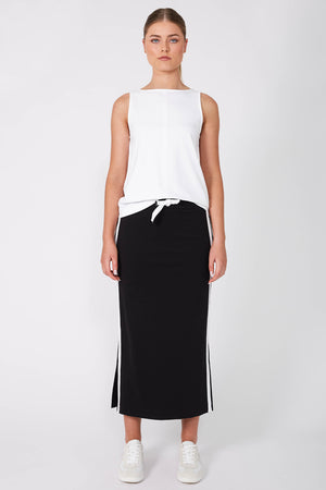 cinder skirt / black|white