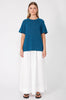jet tee sweater / teal blue