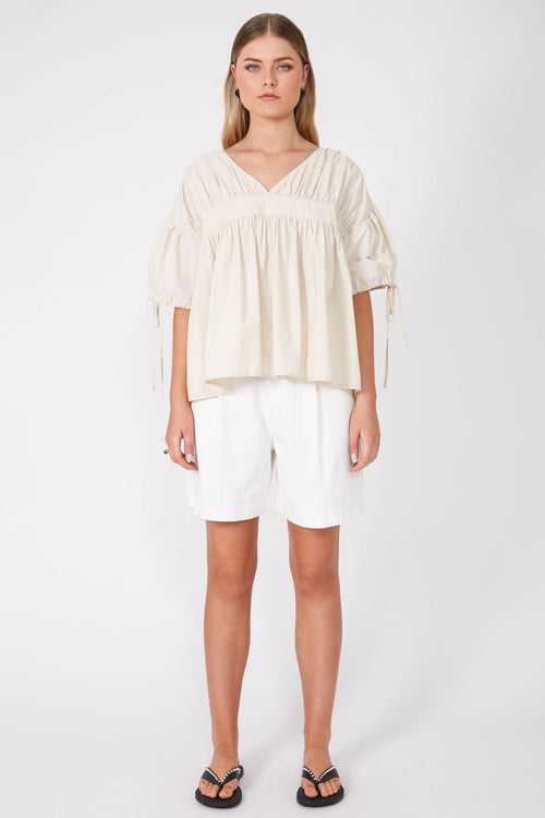 province short sleeve top / sand