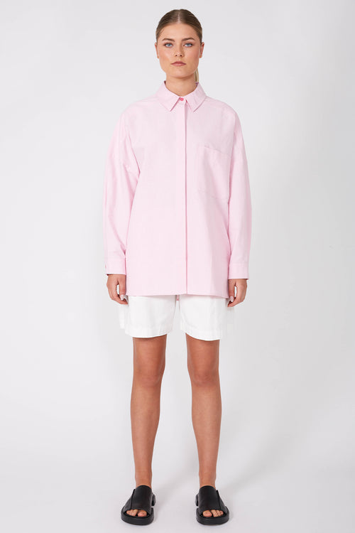 tabard shirt / flossed Pink