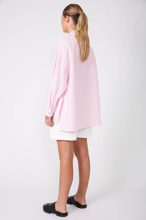 tabard shirt / flossed Pink