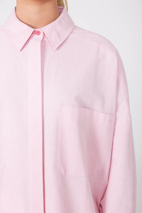 tabard shirt / flossed Pink