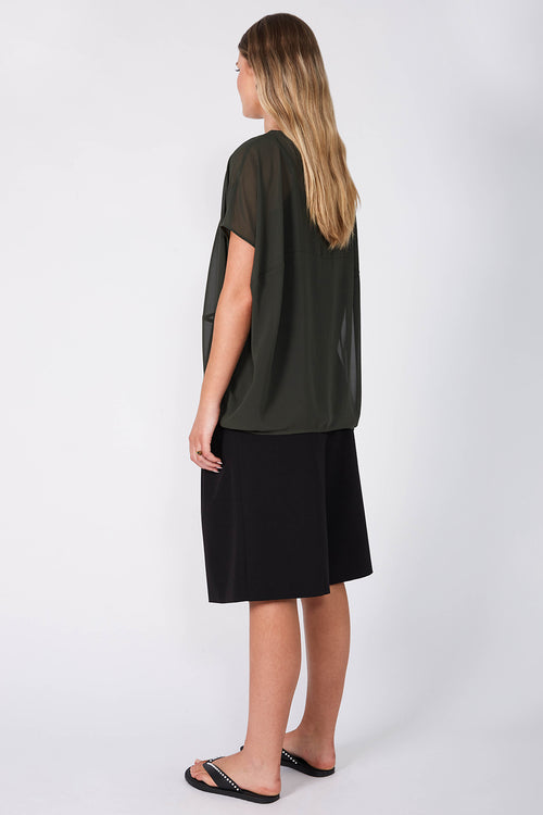 spin tee / artillery green