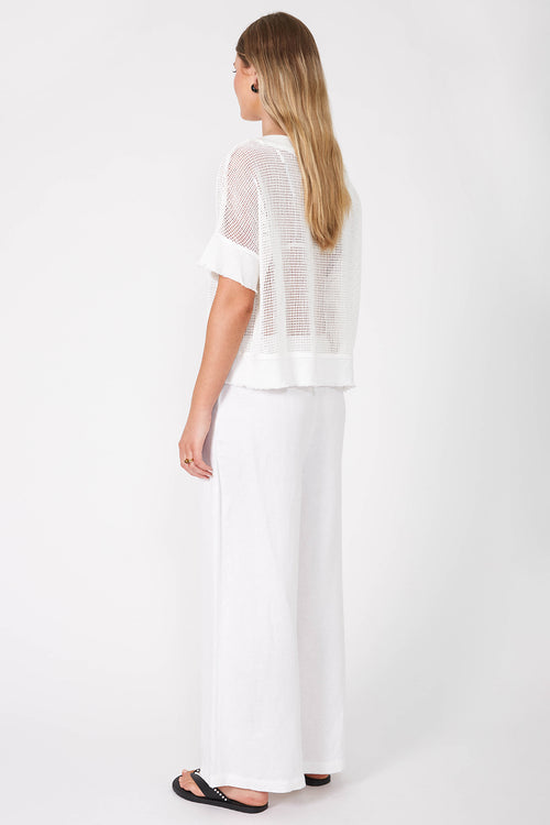 chord mesh top / white