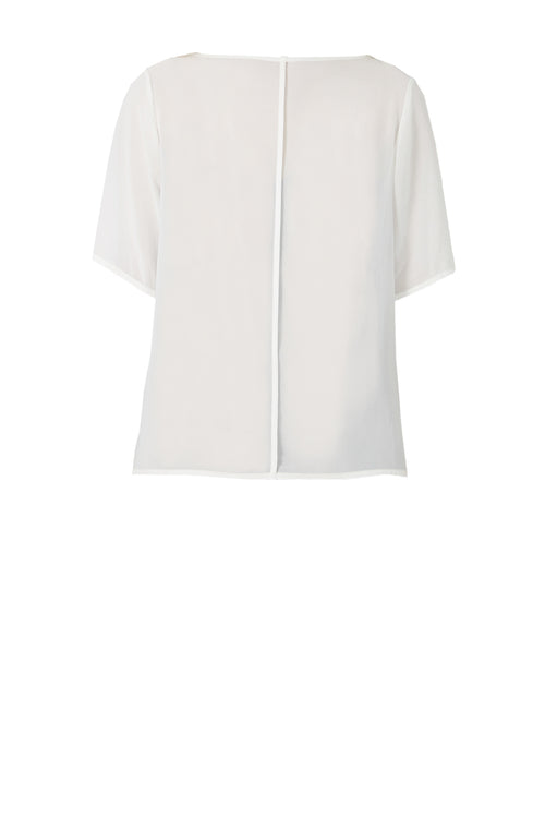 element short sleeve top / vintage white