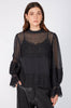 embellished top / black