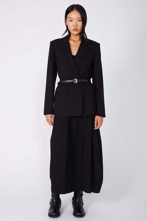 ember dress / black crepe