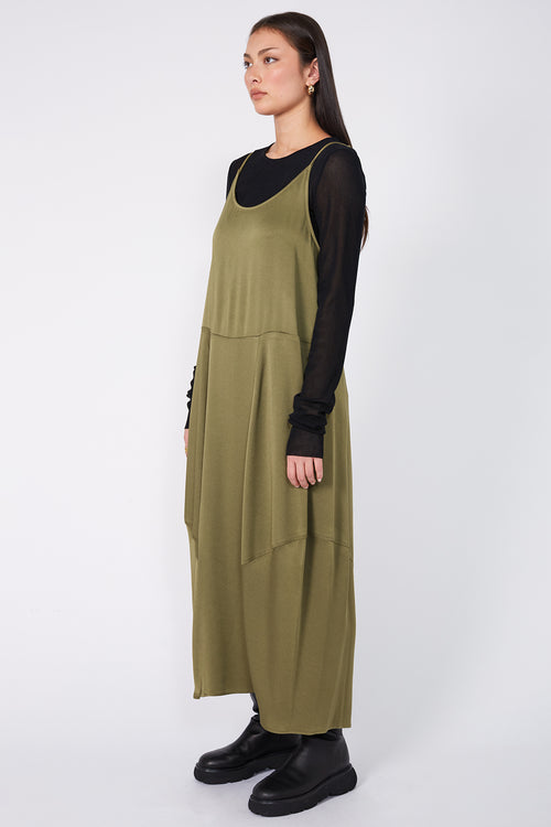 ember dress / moss green