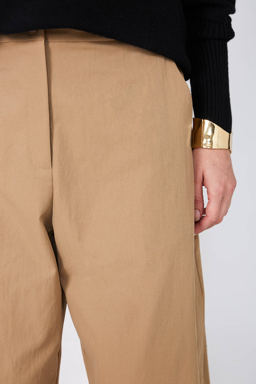 encased full length pant / camel