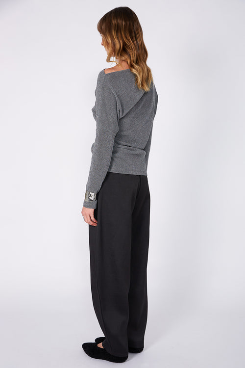 encased full length pant / black