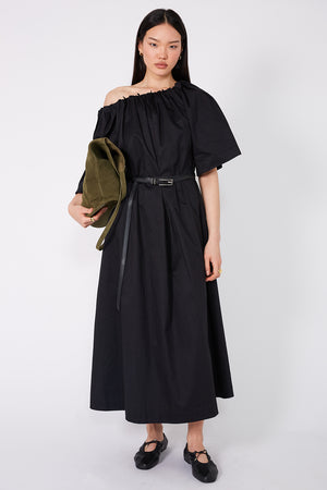 entreat midi dress / black