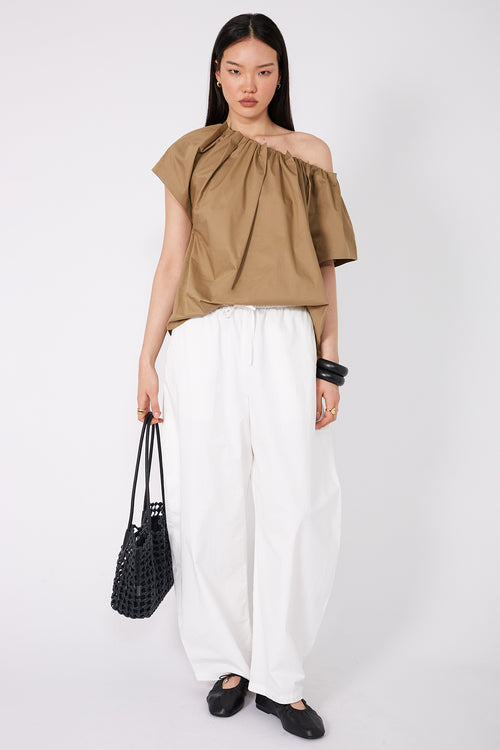 entreat short sleeve top / camel