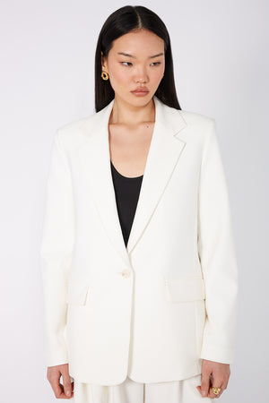 everyday blazer / ivory cream