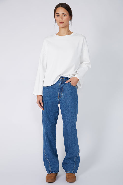 exact jean / vintage blue stonewash