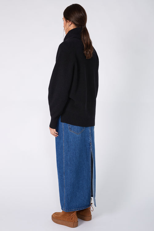exact skirt / vintage blue stonewash