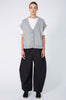 expect button vest / grey marle