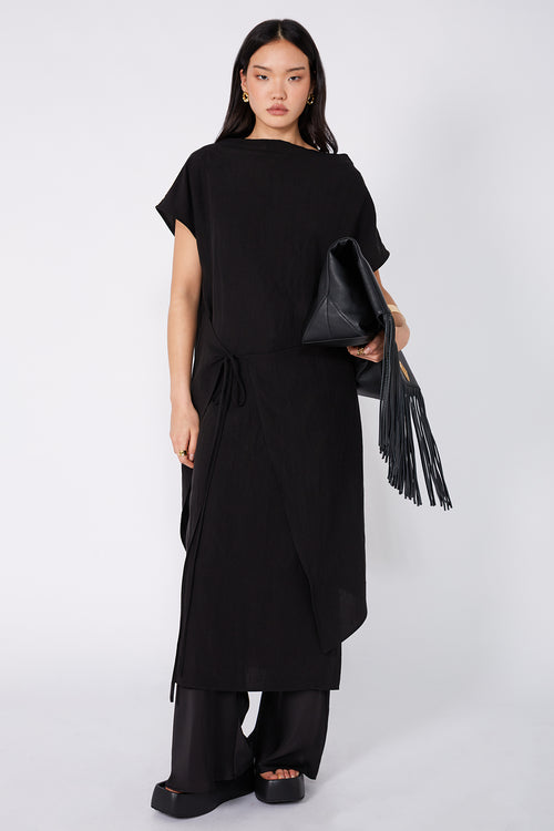 extended dress / black