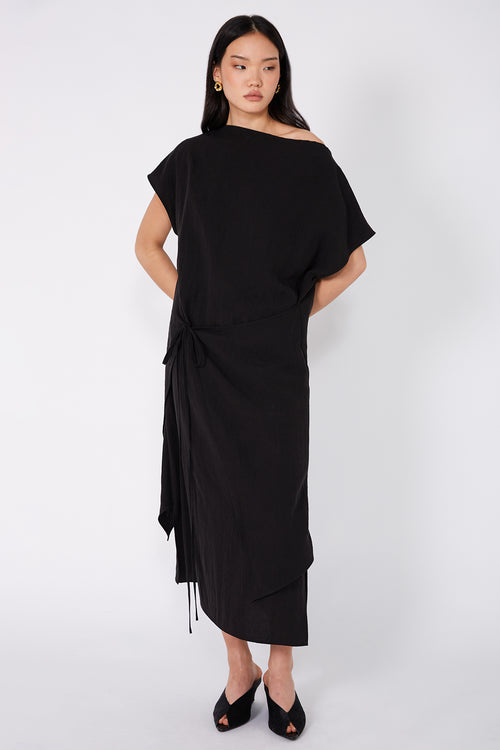 extended dress / black