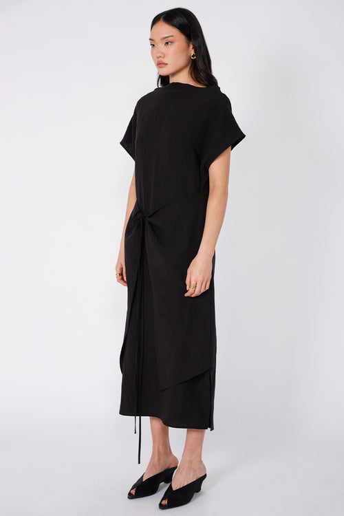 extended dress / black