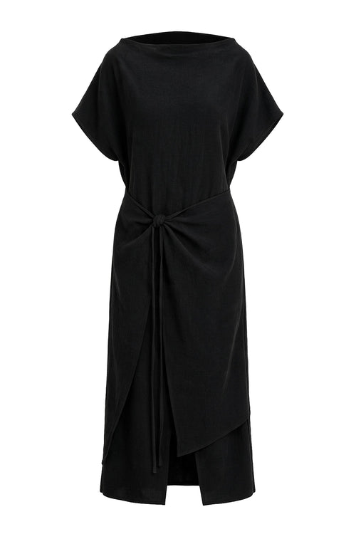 extended dress / black