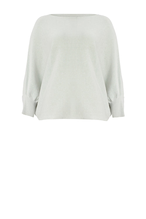 extension sleeve sweater / soft sage green