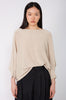 extension sleeve sweater / pumice