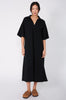 fielded dress / black
