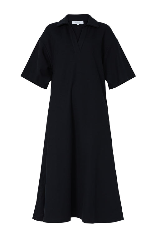 fielded dress / black