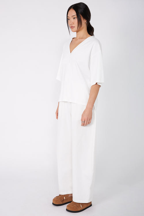 fielded tee / white