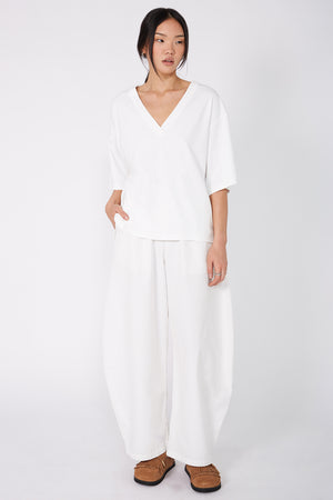 fielded tee / white