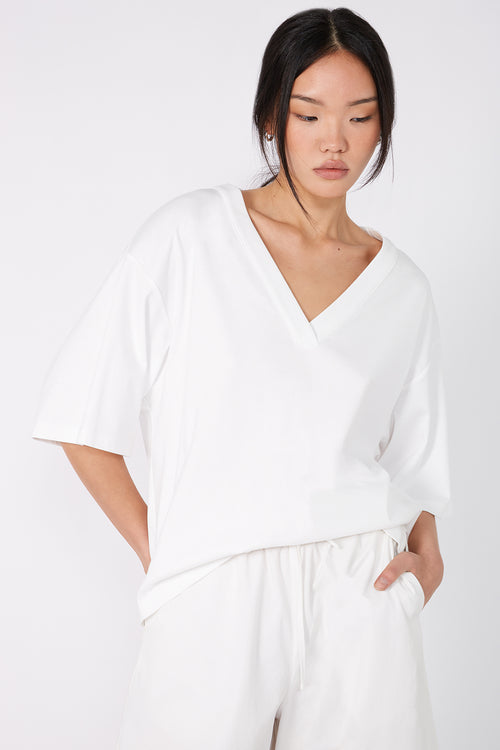 fielded tee / white