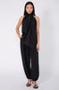 filament scarf top / black