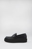 fold loafer kick / black|black