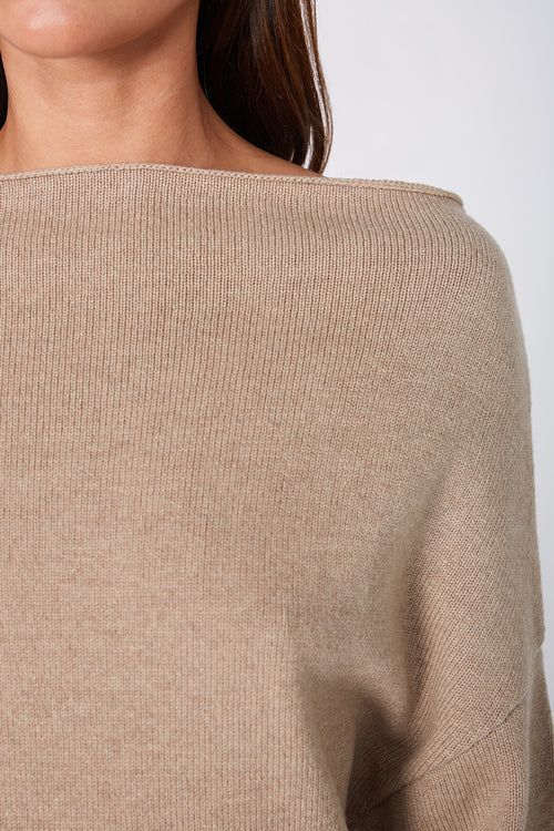 form sweater / natural marle