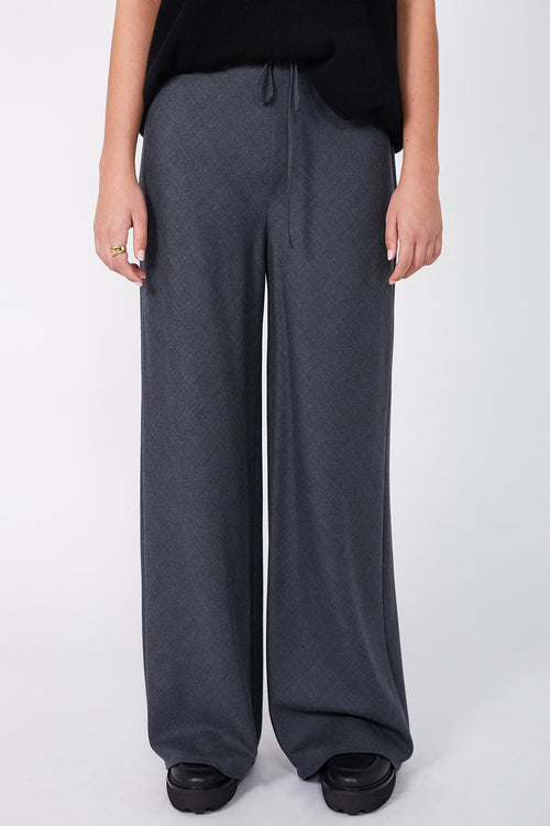 frame bias pant / charcoal marle