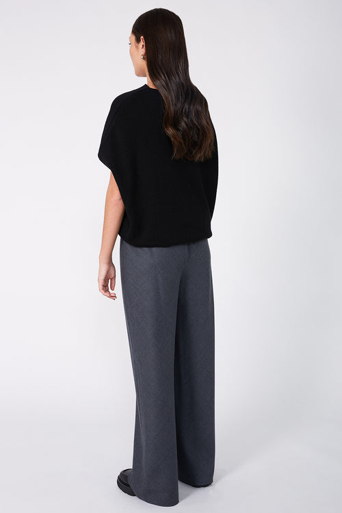 frame bias pant / charcoal marle