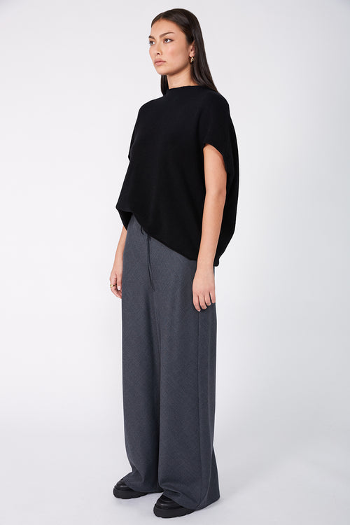 frame bias pant / charcoal marle
