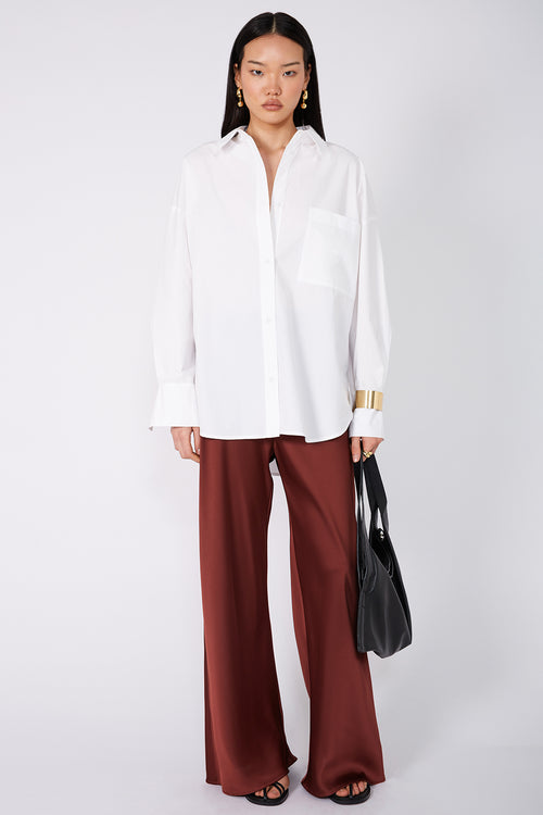 frame bias pant / terracotta