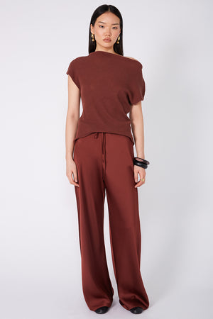 frame bias pant / terracotta