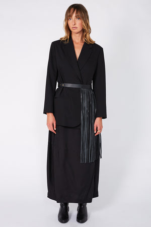 fringe belt / black
