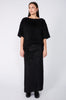 fringy skirt / black