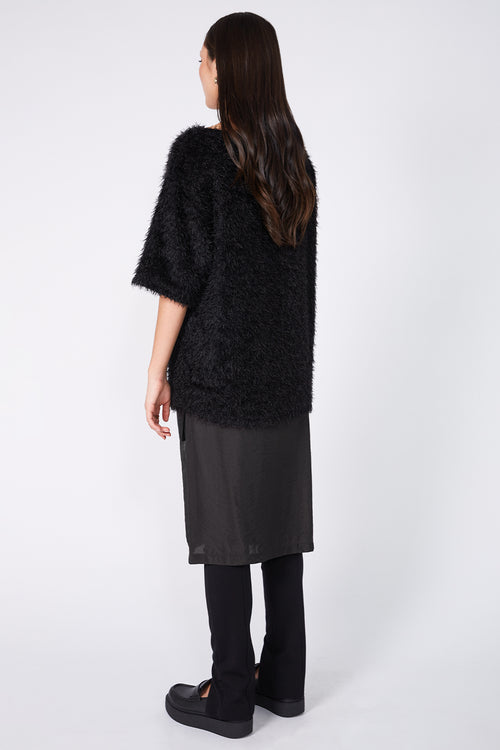 fringy tee / black