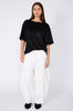 fringy tee / black